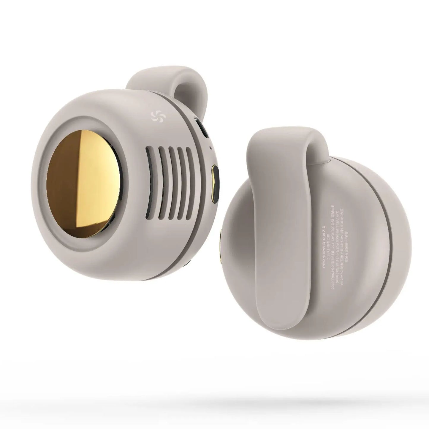 Mini Ventilador Portátil con Clip — Recargable por USB, 3 Velocidades, Silencioso